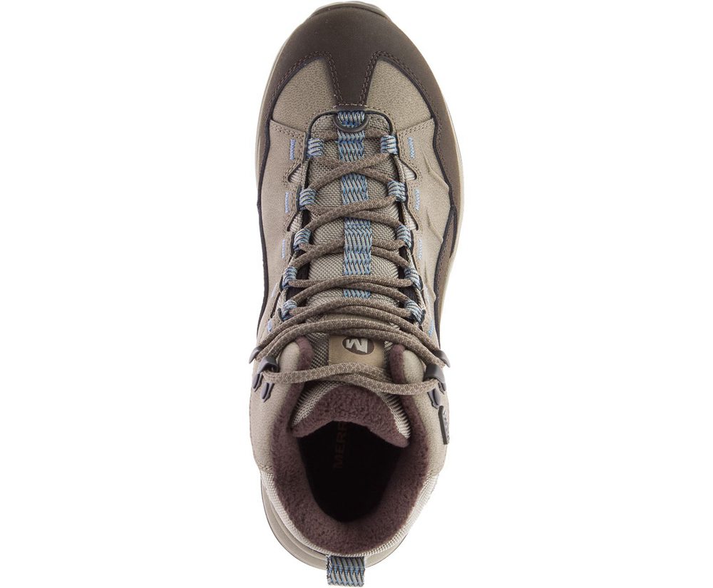 Merrell Boots Grey - Thermo Chill Mid Waterproof - Womens 39IDRVQPC